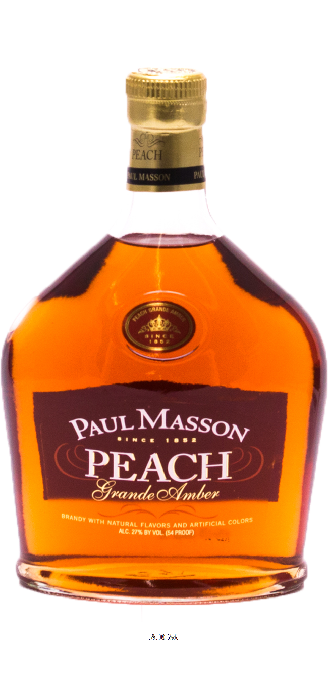 80287 Paul Masson Grande Amber Peach Brandy Luekens Wine Spirits