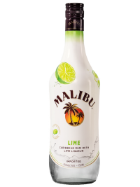 Malibu Lime Caribbean Rum 750ml Bottle