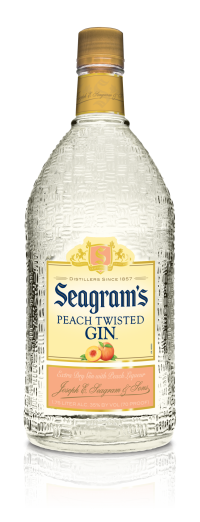 Seagram's Gin USA Twisted Peach 1.75L Bottle