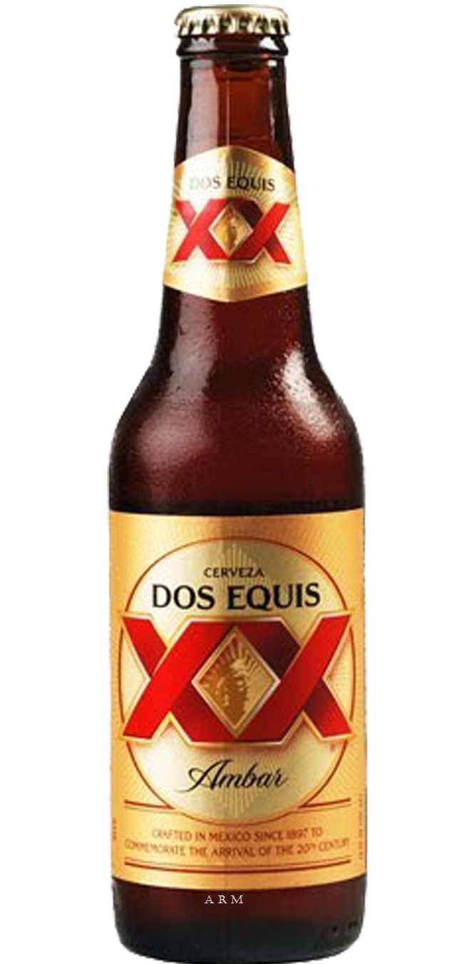 dos equis beer bottle