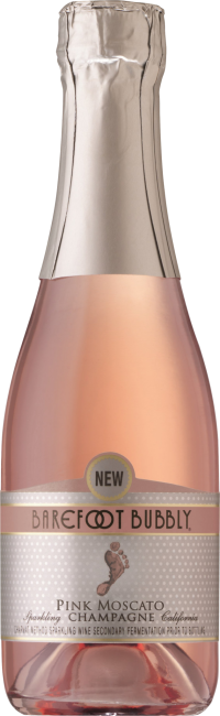 Barefoot Bubbly Pink Moscato 187ml 4pk