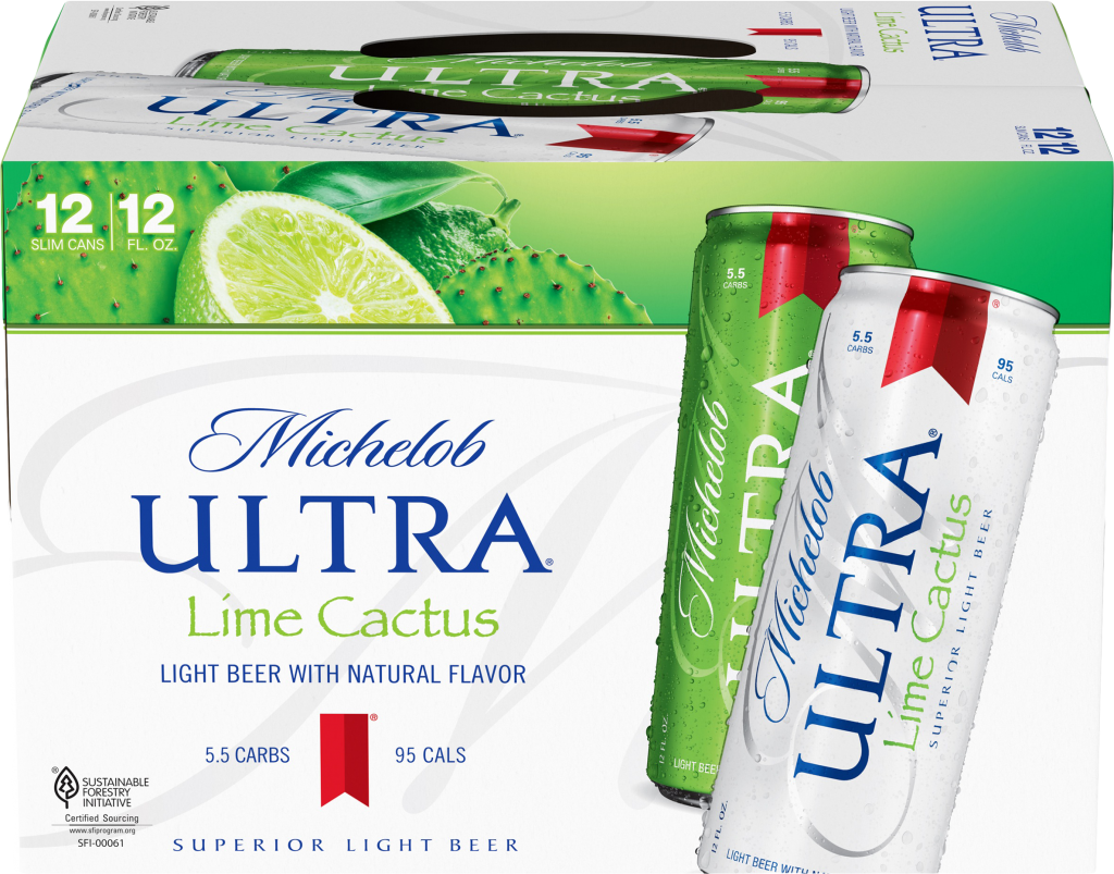 Michelob Ultra Infusions Lime & Prickly Pear Cactus Beer 12 Pack, 12 fl