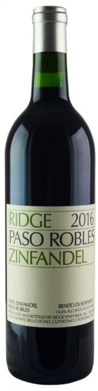 Ridge Paso Robles Zinfandel 750ml
