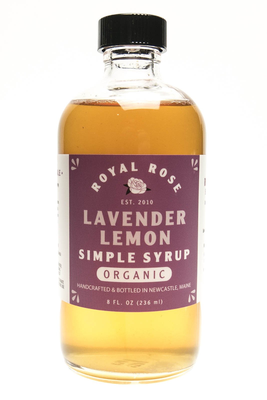 Royal Rose Lavender Lemon Simple Syrup 8oz - Luekens Wine & Spirits