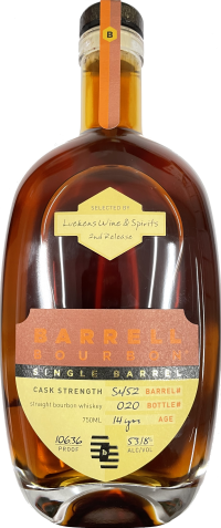 Barrell Bourbon 14yr Single Barrel Select Cask Strength