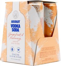 Absolut Vodka Soda Grapefruit & Rosemary 4pk