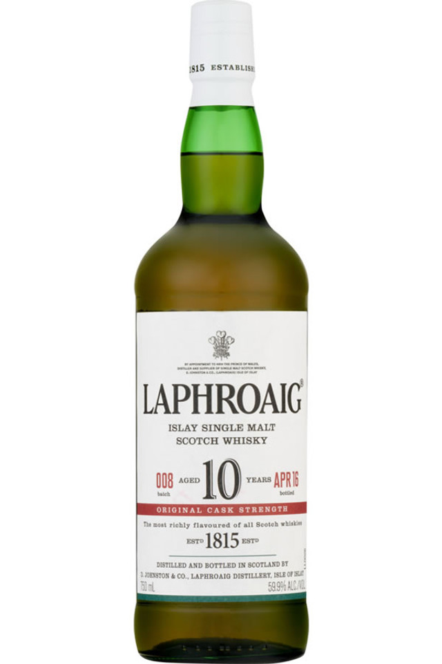 Laphroaig 10Yr Cask Strength 750ml - Luekens Wine & Spirits